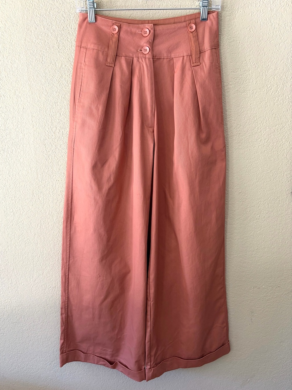 Anthropologie Tiny Ulysses Pants in Coral Small NWT - Picture 2 of 11